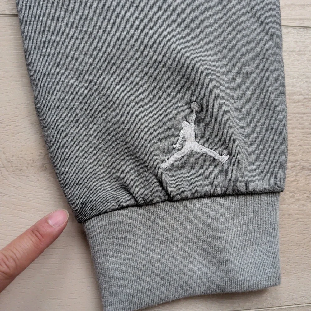 Air Jordan Varsity Jogger Pants Mens S Black Gray Colorblock 653437-010
